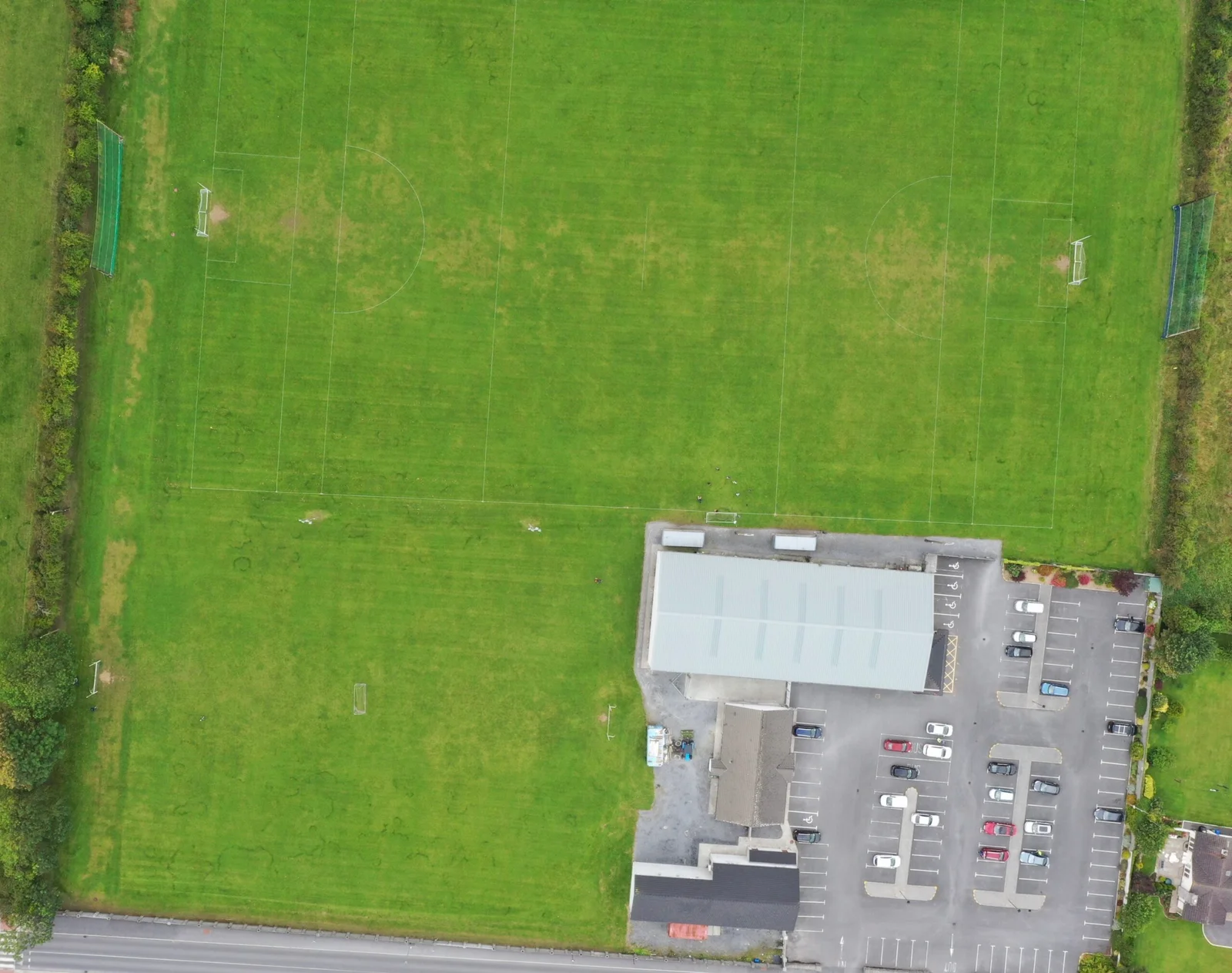 Aerial view of Claregalway Community Centre